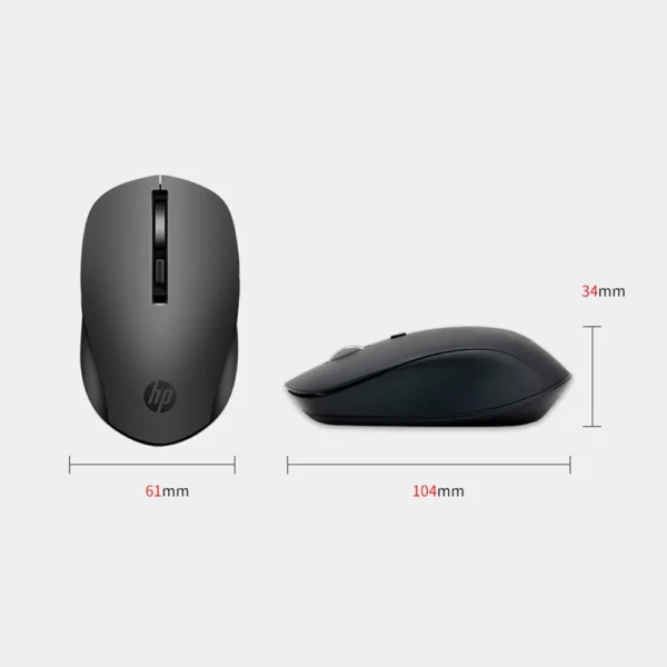 HP S1000 Silent Wireless Mouse 1600dpi Ergonomic 2 4G USB Optical Portable Mini Mouse for PC Computer Laptop Mice