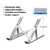 5a815451a8b8e1f41e115b3baaaf7d09.webp Laptop Stand Portable Platform Foldable Stand Adjustable Height Laptop Holder