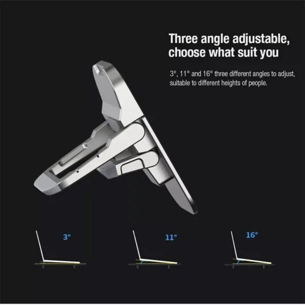 my-11134208-7rasf-mc04a6zekz9y39.webp Laptop Stand 2PCS Mini Foldable Portable Computer Stand 2 Adjustable Angle Laptop Stand Keyboard Lifting Table
