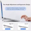 sg-11134301-7rdvu-lxv2rx1bgccm5c.webp Laptop Stand 2PCS Mini Foldable Portable Computer Riser 2 Adjustable Angle Notebook Stand Keyboard Lift for Desk