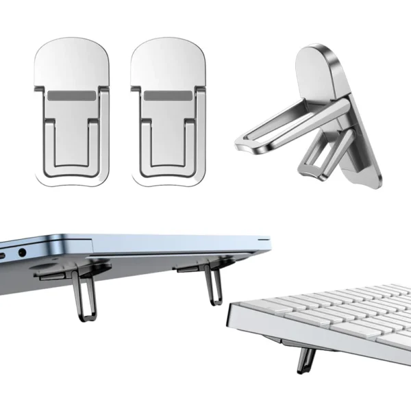 sg-11134301-7rdx5-lxv2r4pcwxyh02.webp Laptop Stand 2PCS Mini Foldable Portable Computer Riser 2 Adjustable Angle Notebook Stand Keyboard Lift for Desk